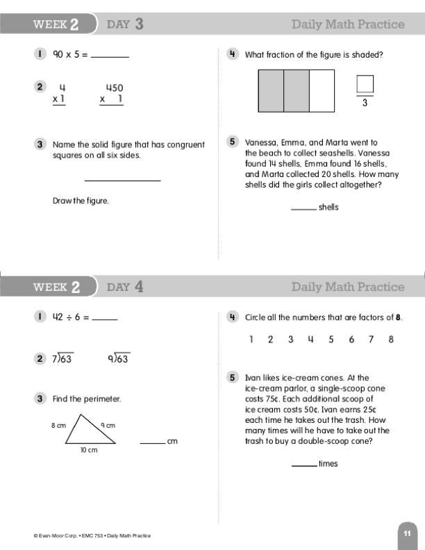 Daily Math Practice, Grade 4