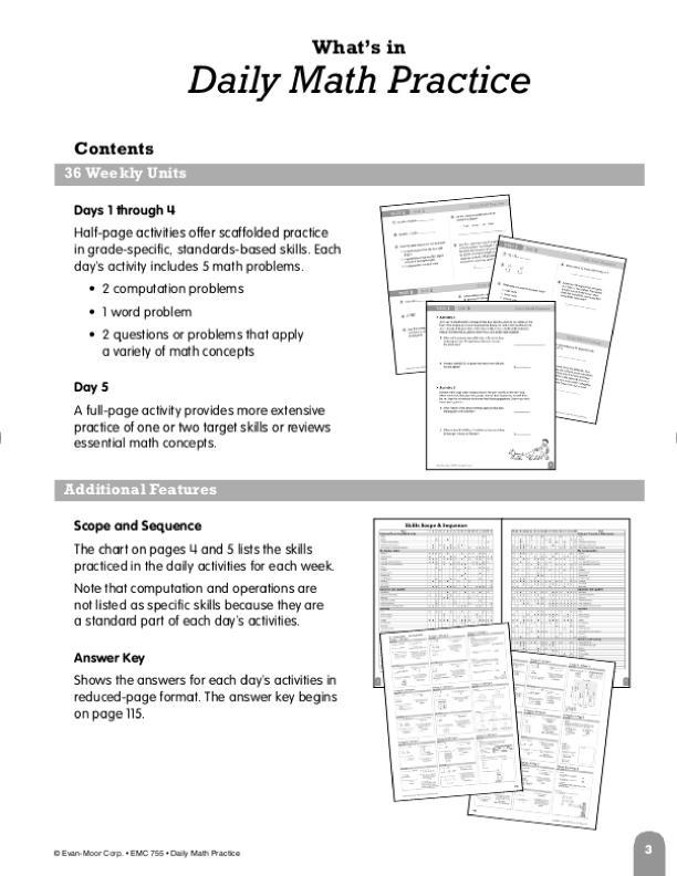 Daily Math Practice Book6 Evan-Moor Daily Math Practice, Grade 6+ | EMC755 – SupplyMe