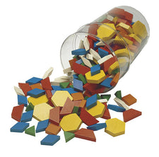 Wood Pattern Blocks, 1cm (250)