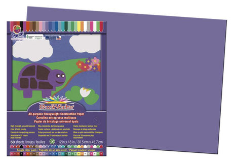 SunWorks® Construction Paper, 12" x 18" Violet