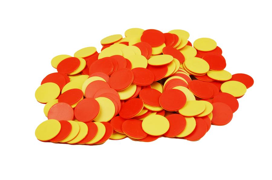 Two-Color Counters, Plastic 
