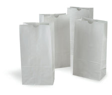 Rainbow® Kraft Bags 8x14, White, 50 Count