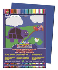 SunWorks® Construction Paper, 9" x 12" Dark Blue