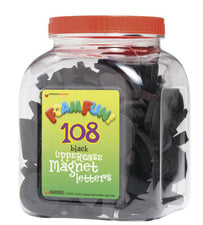 Foam Fun Uppercase Black Magnet Letters