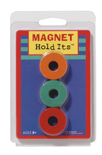 Six 1 1/8" Ceramic Ring Magnets