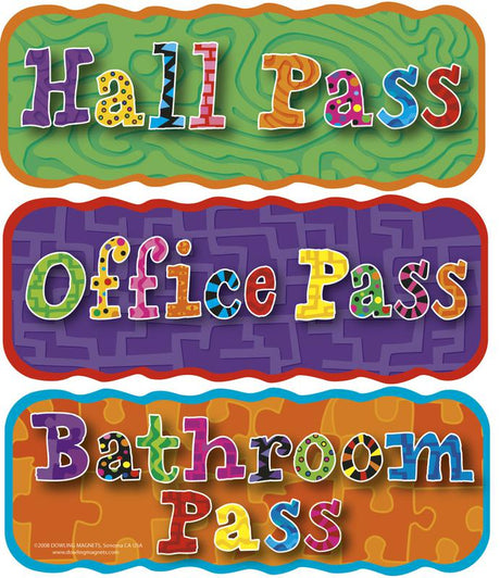 Magnetic Hall Pass Set