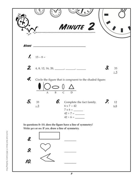 Fourth-Gr Math Minutes