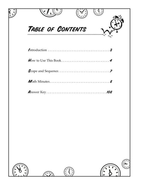 Third-Gr Math Minutes