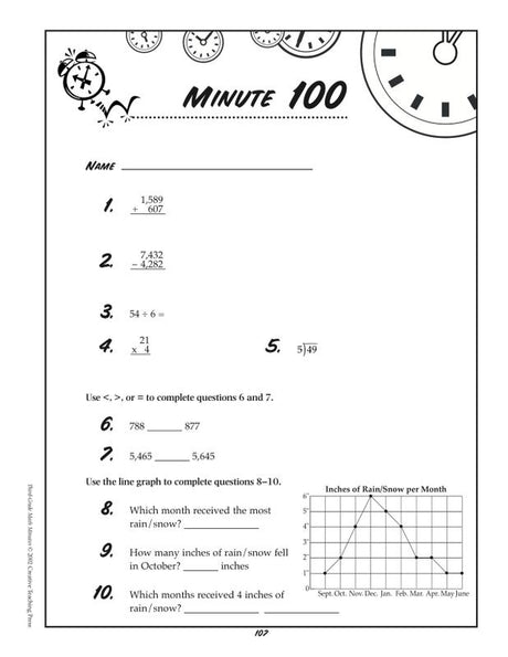 Third-Gr Math Minutes