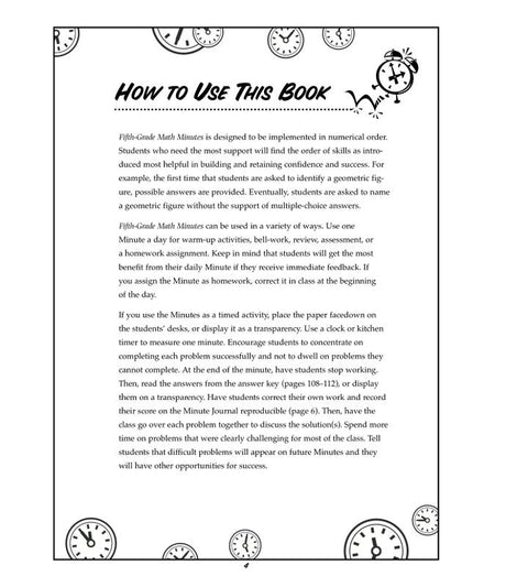 Fifth-Gr Math Minutes
