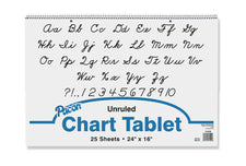 Chart Tablet, 24" x 16", Unruled