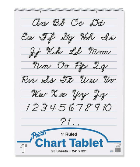 Chart Tablet, 24" x 32", Ruled 1", 25 Count