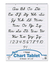 Chart Tablet, 24" x 32", Ruled 1", 25 Count