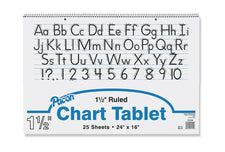 Chart Tablet, 24" x 16", Ruled 1 1/2"