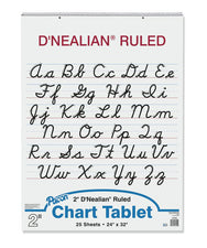 D'Nealian&trade; Chart Tablets, Ruled 2", Cursive Cover