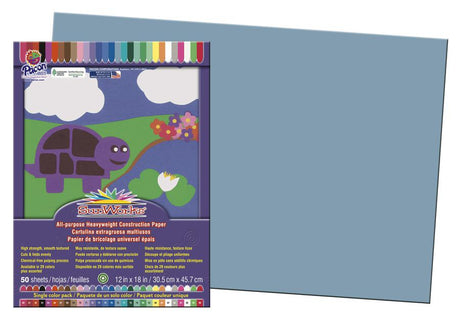 SunWorks® Construction Paper, 12" x 18" Sky Blue