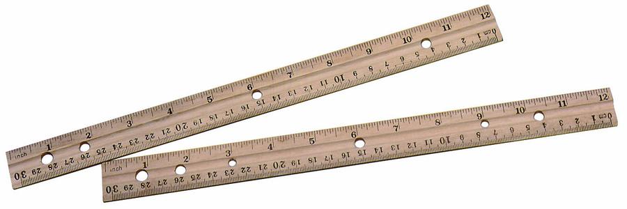 Colored Wooden Rulers