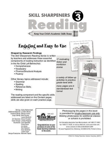 Skill Sharpeners Reading, Grade 3