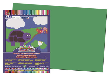 SunWorks® Construction Paper, 12" x 18" Holiday Green