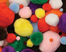 Pom Pons - Bright Hues - Assorted Sizes