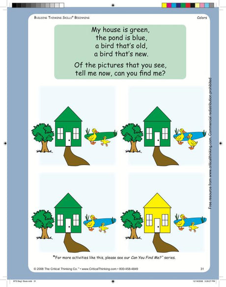 Building Thinking Skills Beginning