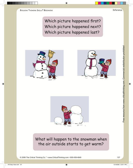 Building Thinking Skills Beginning