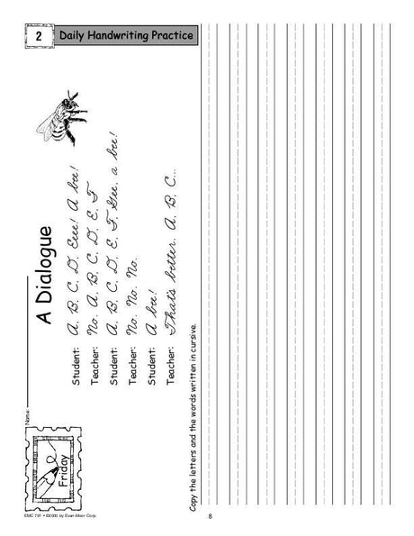 Daily Handwriting Practice, Traditional Cursive