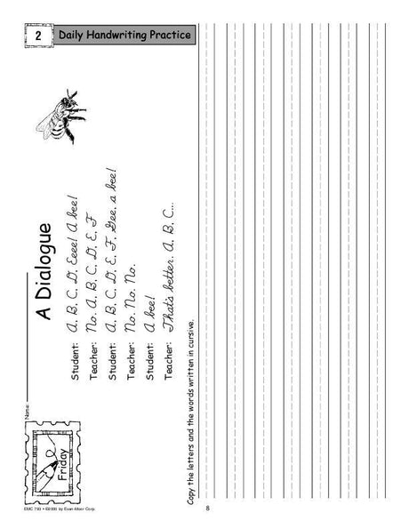 Daily Handwriting Practice, Contemporary Cursive