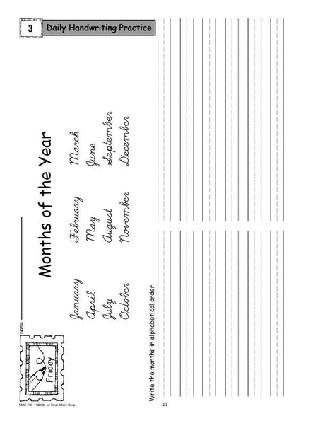 Daily Handwriting Practice, Contemporary Cursive