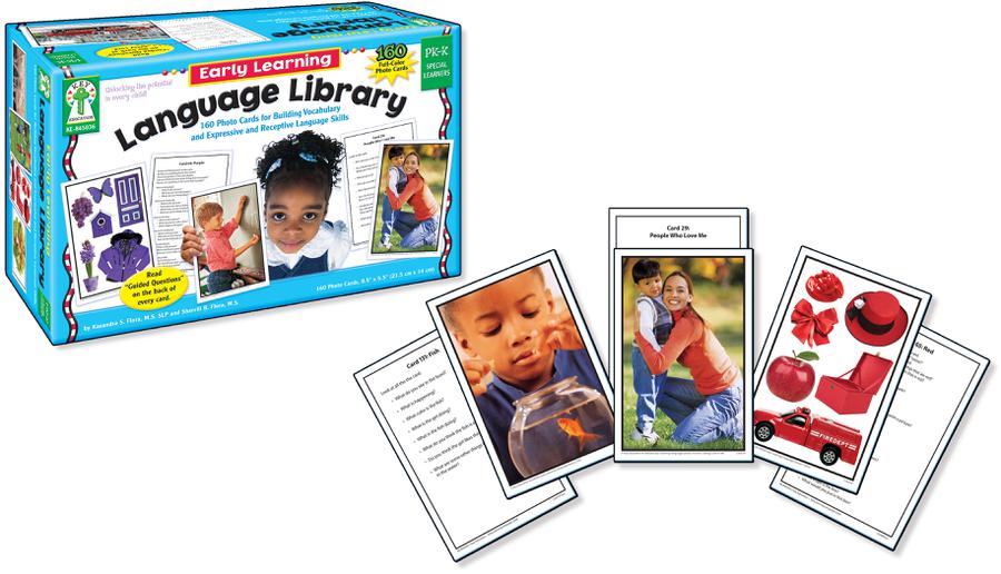 Early Learning Language Library Learning Cards