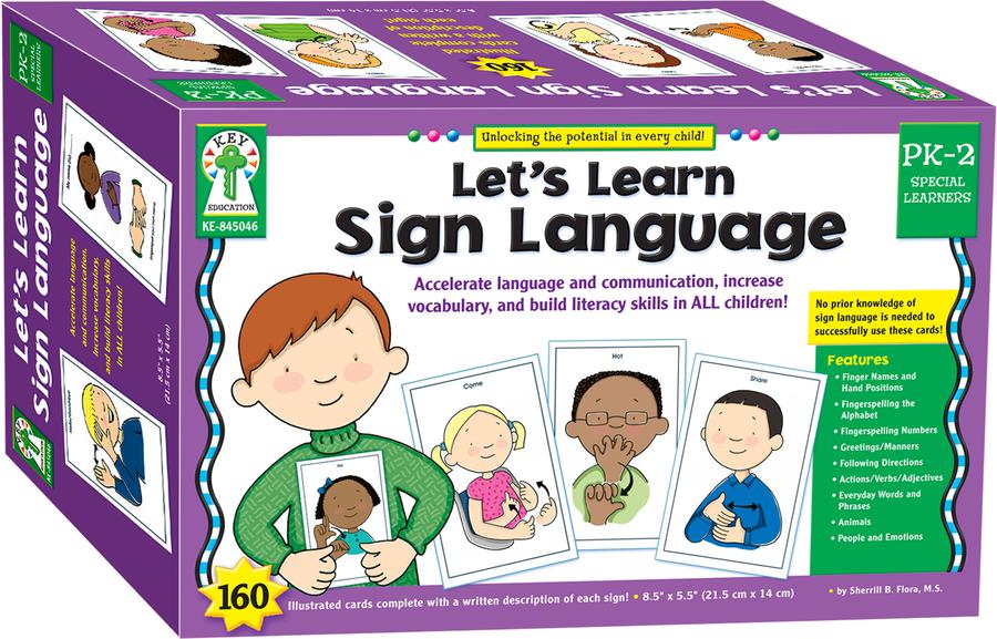 Let's Learn Sign Language Learning Cards