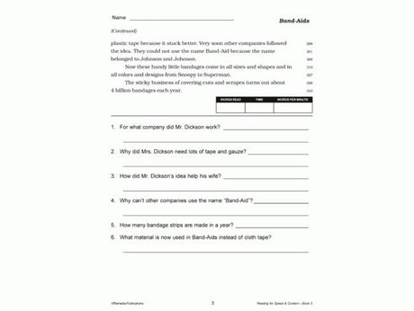 Remedia Publications Reading For Speed & Content Activity Books, 3 Book Set