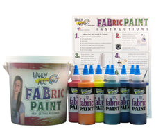 Handy Art Fabric Paint Bucket Kit 9 - 4oz Bottles