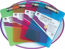 Plastic Clipboard, Assorted Neon, 1 Per Pack