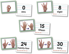 North Star Teacher Resources American Sign Language Number Cards (0-30)