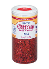Spectra® Glitter, 4 Oz. Red