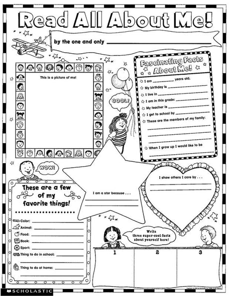 Instant Personal Poster Sets: Read All About Me