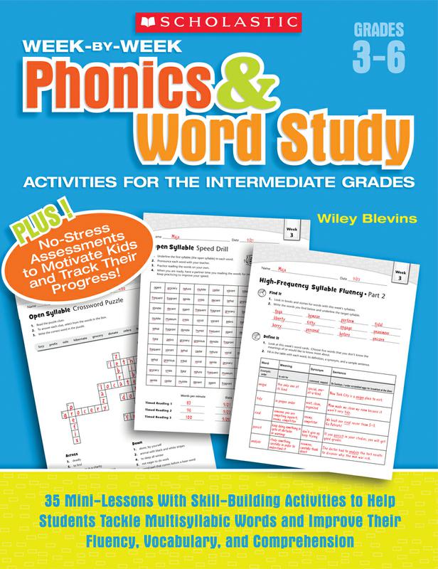 Week-by-Week Phonics & Word Study Activities for the Intermediate Grades