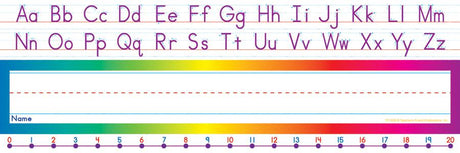 Alphabet-Number Line Standard Name Plates