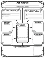 Graphic Organizer Posters: All-About-Me Web (Grades 3-6)