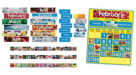 Photo Calendar Bulletin Board Set