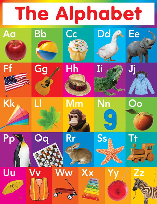 Lettering Color Chart Scholastic Colors Chart Gr Pk-5 | TF-2503 – SupplyMe