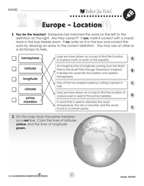 World Continents Series Europe