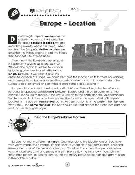 World Continents Series Europe