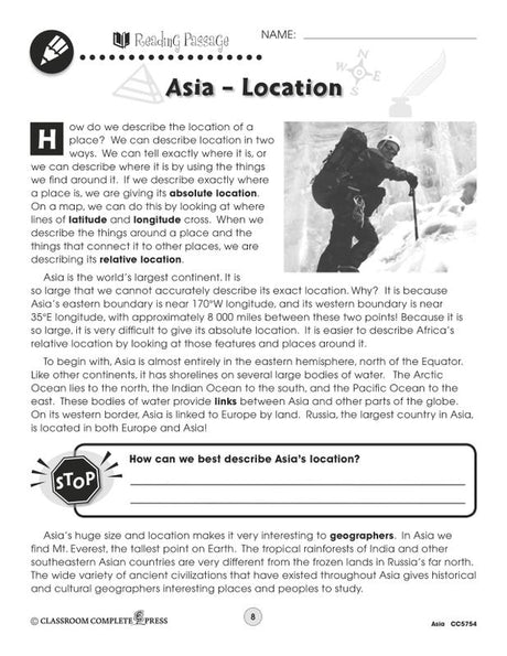 World Continents Series Asia