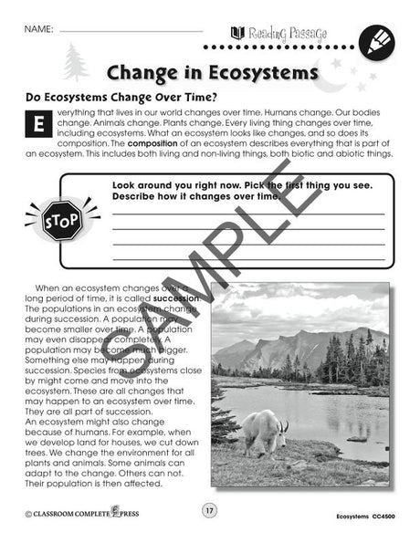 Ecology & The Environment Series Ecosystems