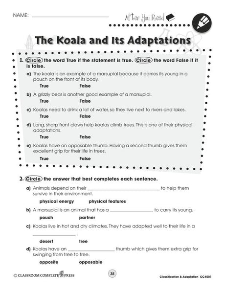 Ecology & The Environment Series Classification & Adaptation
