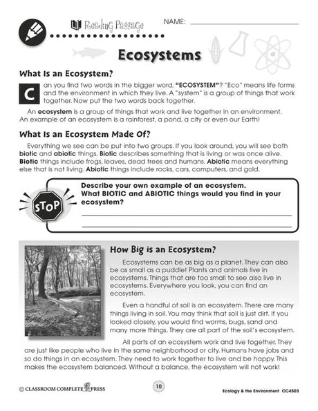 Ecology & The Environment Series Ecology & Environments Big Book