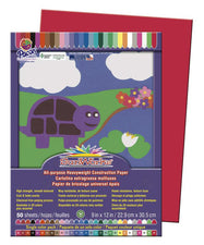 SunWorks® Construction Paper, 9" x 12" Holiday Red