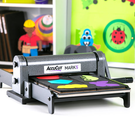 AccuCut MARK 5 die cutting machine in classroom